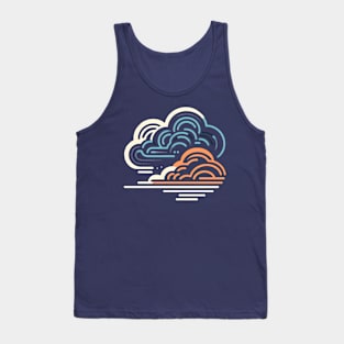 Abstract Cloudscape Tank Top